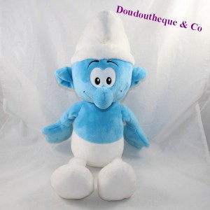 Plüsch Schlumpf GIPSY Die Schlümpfe Peyo Smurfs weiß blau 50 cm