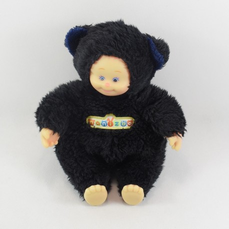 BEAR doll NANIZOO BERCHET black fur 22 cm