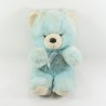 AURORA CARREFOUR cucciolo di orso vintage blu e bianco 36 cm
