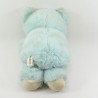 TeddyBär AURORA CARREFOUR blau und weiß vintage 36 cm