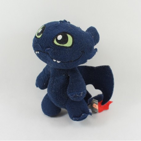 Peluche Krokmou DREAMWORKS HEROES Dragon bleu 16 cm