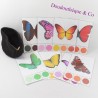 Pädagogisches Spiel Hand gemacht Farbige Schmetterling