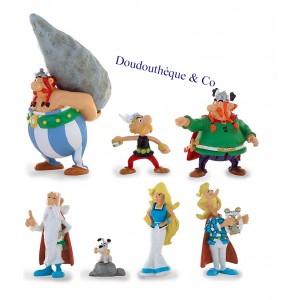 Figurines Astérix et Obélix PLASTOY lot de 7 personnages