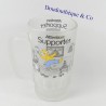 Homer SIMPSONS Beer Mug Caution Supporter Opaque Glass 16 cm