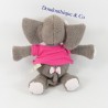 Adult elephant PERICLES pink t-shirt girl 22 cm