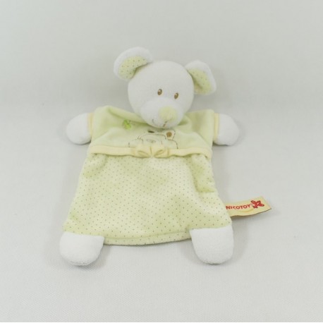 Doudou Dudou Maus NICOTOY Rechteck grün Schmetterling Bären 25 cm