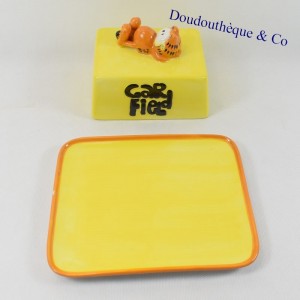 Beurrier Katze PAWS ALL RIGHTS RESERVED Garfield Keramik gelb 18 cm