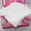 Doudou coniglio piatto DOUDOU E COMPAGNY Collector petalo rosa DC2791 21 cm