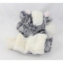 Doudou mucca fantoccio STORIA DELL'ORSO grigio e bianco 23 cm