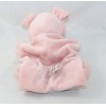 Doudou Puppe Schwein BÄR GESCHICHTE rosa Tasche 24 cm