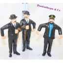 Lote de 3 figuras Tintín MCDONALD'S Dupond y Dupont, Capitán Haddock Mcdo pvc 9 cm