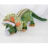 Plüsch Dinosaurier FAMOSA Triceratops Grün 3 Hörner 49 cm