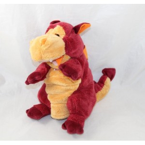 Peluche dragon TRUDI marionnette à main rouge orange 29 cm