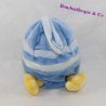 Doudou mouchoir Poussin BABY NAT' coquille bleue 20 cm