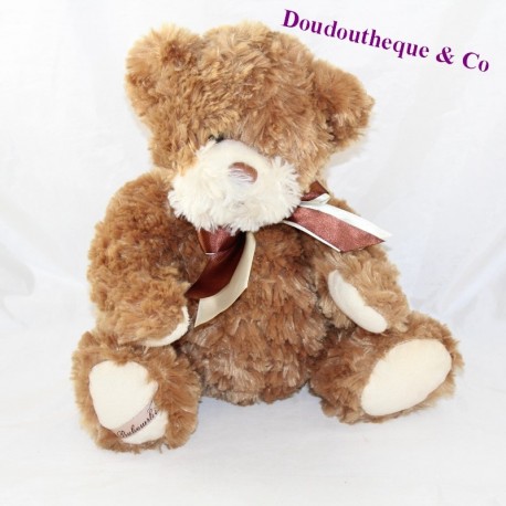 TeddyBär BUKOWSKI braune Knoten sitzend 28 cm