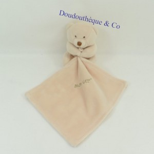 Doudou Taschentuch Bär BABY NAT' beige Taschentuch weiß BN3520 10 cm