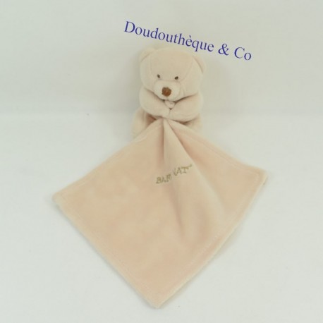 Doudou Taschentuch Bär BABY NAT' beige Taschentuch weiß BN3520 10 cm