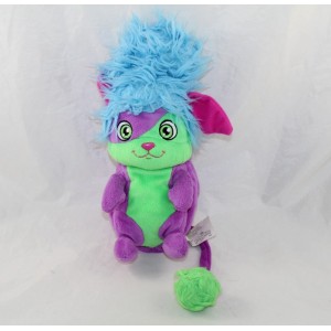 Peluche Yikes Popples SPIN MASTER Bubbles violet vert transformable 20 cm