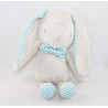 Peluche de conejo KLORANE azulejos azul beige baby laboratorios 23 cm