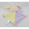 Doudou attaches rabbit nipple BABY NAT' Super yellow purple pink nipple 20 cm