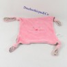 Doudou flache Katze ABSORBA quadrat 4 Knoten bedruckt blühend 20 cm