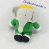 Doudou elefante Babar AJENA Oso de peluche verde y gris 23 cm
