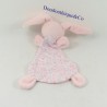 Doudou flat rabbit GRAIN OF PINK rose flower pattern 22cm