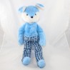 BoulGOM vintage conejo azul blanco de 52 cm de edad