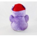 Peluche ours NOUNOURS violet blanc casquette rouge vintage langue tirée 18 cm