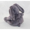 Conejo Doudou DPAM gris oscuro Del mismo al mismo peluche 24 cm
