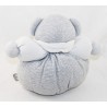 Doudou patapouf oso KALOO Zen blanco gris rayas campana 23 cm