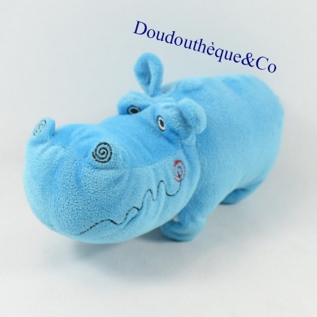 Doudou hippopotame henry JELLYCAT bleu hochet 22 cm
