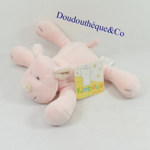 DOUDOU CHIEN KIMBALOO ROSE COUCHÉ 16 CM