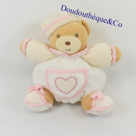 Bear bear KALOO lilirose rattle pocket pink heart 15 cm