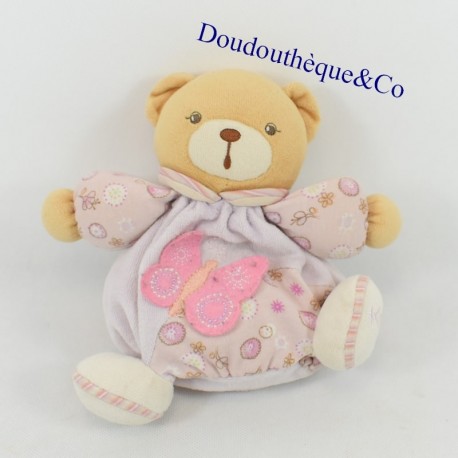 Teddy Bear Ball KALOO Lilirose Schmetterlingsblüten rosa 18 cm