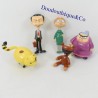 Lot of 5 figurines Mister Bean MARUKATSU Teddy Mr Bean, Irma Gobb,Scrapper, Mrs Wicket 2002