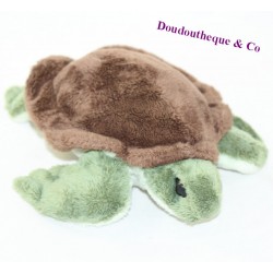 Cuddly sea turtle K-M green brown shell 25 cm