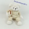 DOUDOU and COMPAGNIE rabbit bunny knit cushion vichy 24cm