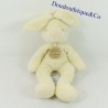 Coniglio peluche DOUDOU E COMPAGNIE coniglio beige marionetta micro biglie 25 cm