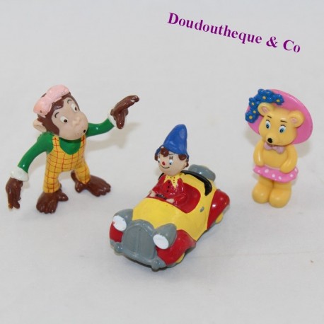 Lot de 3 figurines PLASTOY Oui-Oui Mademoiselle Ouistiti Mirou