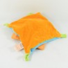 Doudou Flache Bärchen Doudou und Firma Indidou blau orange indisch 19 cm