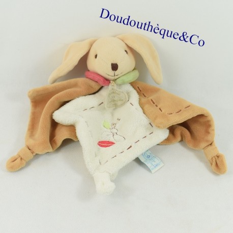 Doudou flaches Pim Kaninchen DOUDOU AND COMPANY Blütenblätter beige braun Doudou flaches Pim Kaninchen DOUDOU AND COMPANY Blütenblätter beige braun