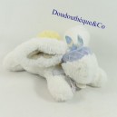 Doudou lapin indien Atawa DOUDOU ET COMPAGNIE Tutti Frutti blanc et bleu  20 cm