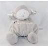 Doudou Meine kleine DIMPEL-Puppe halb flach beige Bettdecke 30 cm