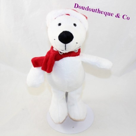 Peluche ours blanc de Noël