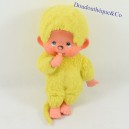 Peluche scimmia KIKI THE REAL AJENA giallo occhi azzurri vintage RARE 19 cm