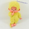 Peluche scimmia KIKI THE REAL AJENA giallo occhi azzurri vintage RARE 19 cm