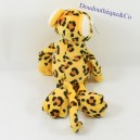 Peluche leopard NICI jaune  taches noires et oranges 35cm