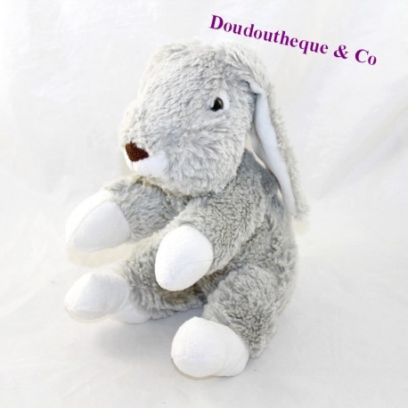 Bunny cuddly toy JUMI grey white seated 24 cm