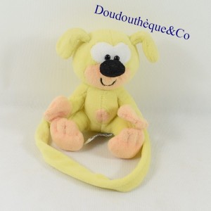 Peluche bébé jaune Marsupilami NOUNOURS Marsu 2001 14 cm assis